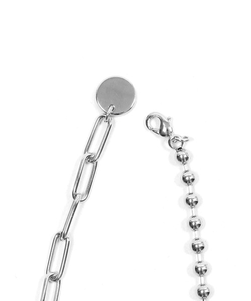 Figments（フィグメンツ）の「ケーブル&ボールチェーンネックレス（ネックレス・レディース・シルバー・FREE）」の3枚目の写真