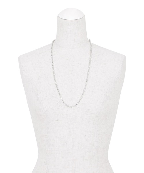 Figments（フィグメンツ）の「ケーブル&ボールチェーンネックレス（ネックレス・レディース・シルバー・FREE）」の10枚目の写真