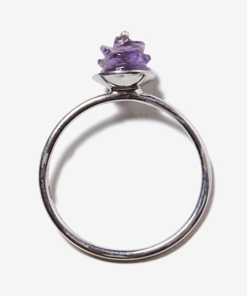 rehacer(レアセル)の「rehacer : Natural Stone Point Ring / ナチュラルストーン ポイント リング(リング・レディース・ホワイト/パープル/ネイビー/ピンク/イエロー/オレンジ/グリーン・FREE)」の8枚目の写真