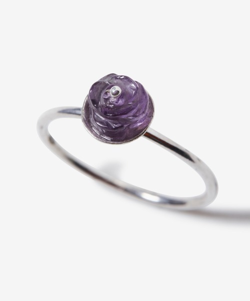 rehacer(レアセル)の「rehacer : Natural Stone Point Ring / ナチュラルストーン ポイント リング(リング・レディース・ホワイト/パープル/ネイビー/ピンク/イエロー/オレンジ/グリーン・FREE)」の9枚目の写真