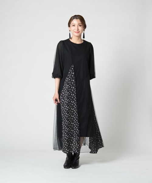 LAYMEE（レイミー）の「Heath OP / ヒースワンピース（ワンピース・レディース・ホワイト/ブラック/グリーン・FREE）」の2枚目の写真