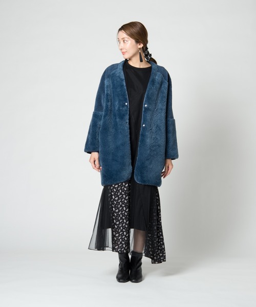 LAYMEE（レイミー）の「Heath OP / ヒースワンピース（ワンピース・レディース・ホワイト/ブラック/グリーン・FREE）」の8枚目の写真