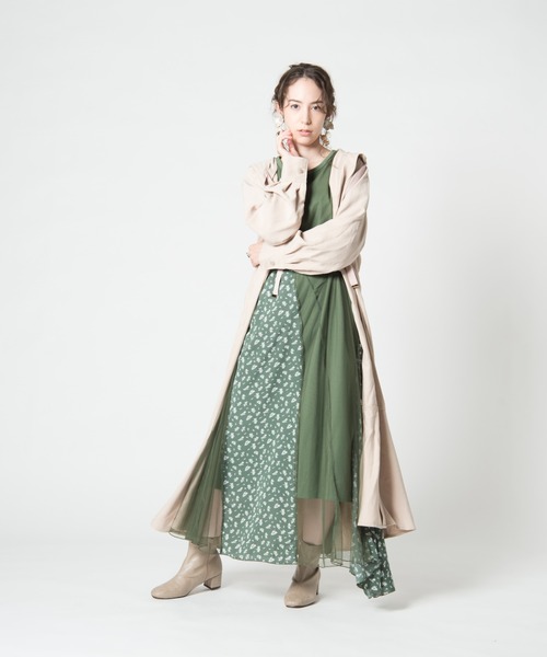 LAYMEE（レイミー）の「Heath OP / ヒースワンピース（ワンピース・レディース・ホワイト/ブラック/グリーン・FREE）」の13枚目の写真