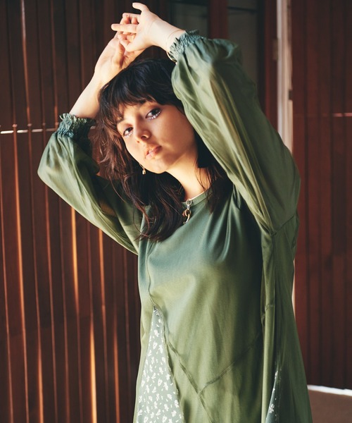 LAYMEE（レイミー）の「Heath OP / ヒースワンピース（ワンピース・レディース・ホワイト/ブラック/グリーン・FREE）」の19枚目の写真