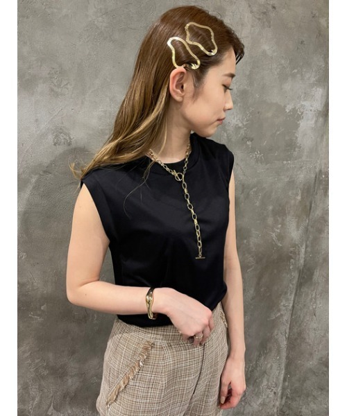 SLY（スライ）の「UNIQUE METAL BANGLE/メタルバングル（バングル/リストバンド・レディース・シルバー/ゴールド・FREE）」の14枚目の写真