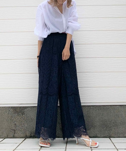 Q（キュー）の「コットンボイルギャザーカフスシャツ（シャツ/ブラウス・レディース・グレー/カーキ/アイボリー・ONE SIZE）」の4枚目の写真