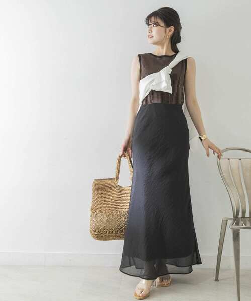 URBAN RESEARCH（アーバンリサーチ）の「『別注』Miller×URBAN RESEARCH　ボーダーノースリーブカットソー（Tシャツ/カットソー・レディース・オレンジ/ブルー/ブラウン・FREE）」の10枚目の写真