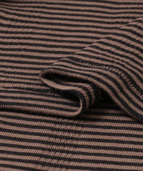 URBAN RESEARCH（アーバンリサーチ）の「『別注』Miller×URBAN RESEARCH　ボーダーノースリーブカットソー（Tシャツ/カットソー・レディース・オレンジ/ブルー/ブラウン・FREE）」の19枚目の写真