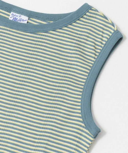 URBAN RESEARCH（アーバンリサーチ）の「『別注』Miller×URBAN RESEARCH　ボーダーノースリーブカットソー（Tシャツ/カットソー・レディース・オレンジ/ブルー/ブラウン・FREE）」の21枚目の写真