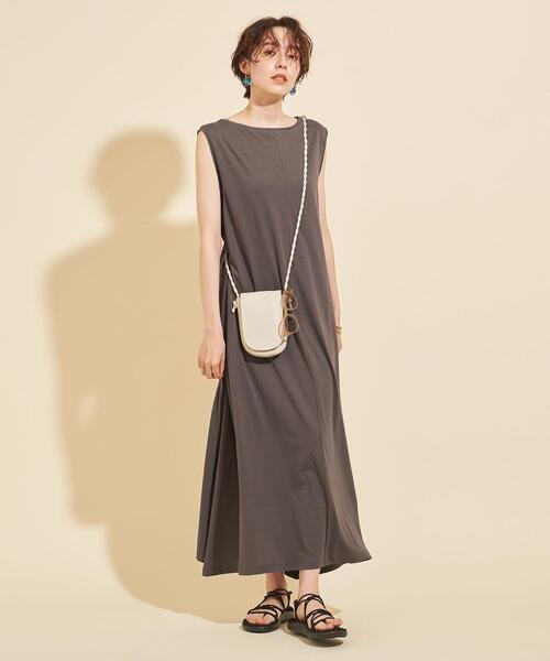 美品★ユナイテッドアローズ　フィット＆フレア ストライプ マキシワンピース　S 美品☆ユナイテッドアローズ フィット＆フレア ストライプ