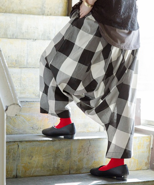 osharewalker（オシャレウォーカー）の「【廃盤】『総柄コットンサルエルパンツ』（その他パンツ・レディース・チェック/ドット・FREE）」の18枚目の写真