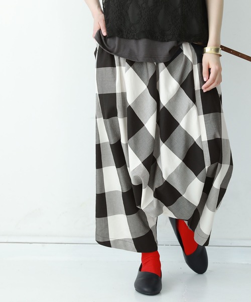 osharewalker（オシャレウォーカー）の「【廃盤】『総柄コットンサルエルパンツ』（その他パンツ・レディース・チェック/ドット・FREE）」の5枚目の写真