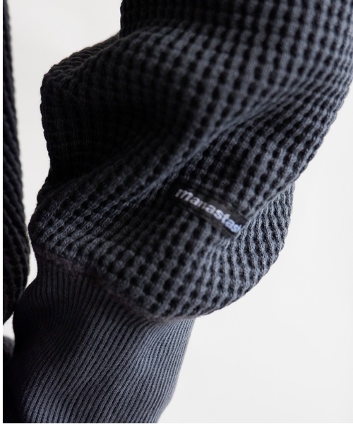 MANASTASH（マナスタッシュ）の「MANASTASH/マナスタッシュ　W's  HEAVY SNUG THERMAL MOCK NECK　ウィメンズ　ヘビースナッグサーマル　モックネック（Tシャツ/カットソー・レディース・ベージュ/ナチュラル/ブラウン/ブラック・MEDIUM）」の11枚目の写真