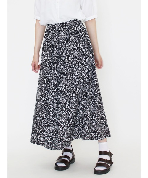 ehka sopo(エヘカソポ)の「小花柄&ドット柄アソートギャザースカート(スカート・レディース・イエロー/ブラック/ミント/ブラウン・フリ-)」の2枚目の写真