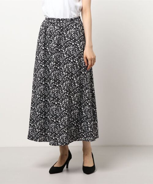 ehka sopo(エヘカソポ)の「小花柄&ドット柄アソートギャザースカート(スカート・レディース・イエロー/ブラック/ミント/ブラウン・フリ-)」の7枚目の写真