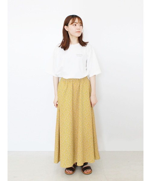 ehka sopo(エヘカソポ)の「小花柄&ドット柄アソートギャザースカート(スカート・レディース・イエロー/ブラック/ミント/ブラウン・フリ-)」の16枚目の写真