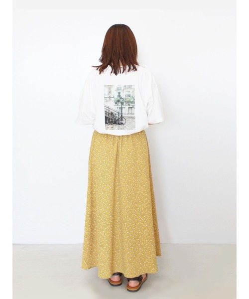 ehka sopo(エヘカソポ)の「小花柄&ドット柄アソートギャザースカート(スカート・レディース・イエロー/ブラック/ミント/ブラウン・フリ-)」の17枚目の写真