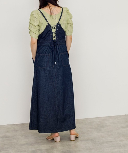 w closet（ダブルクローゼット）の「デニムキャミ後ろレースアップ