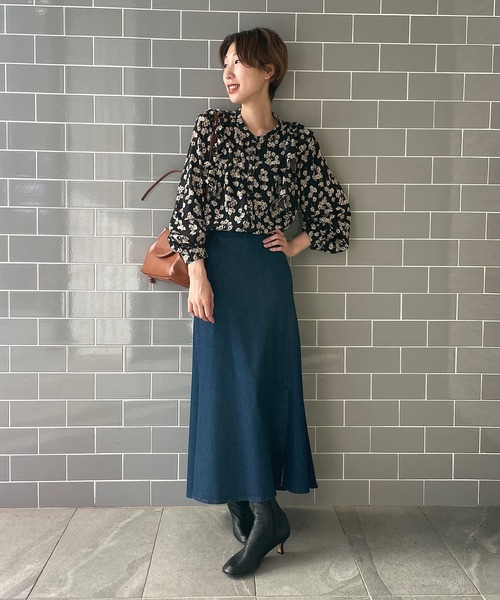 un dix cors（アンディコール）の「お洒落女子必見　マーメイドデニムスカート（デニムスカート・レディース・ネイビー/ブルー・38/36）」の11枚目の写真