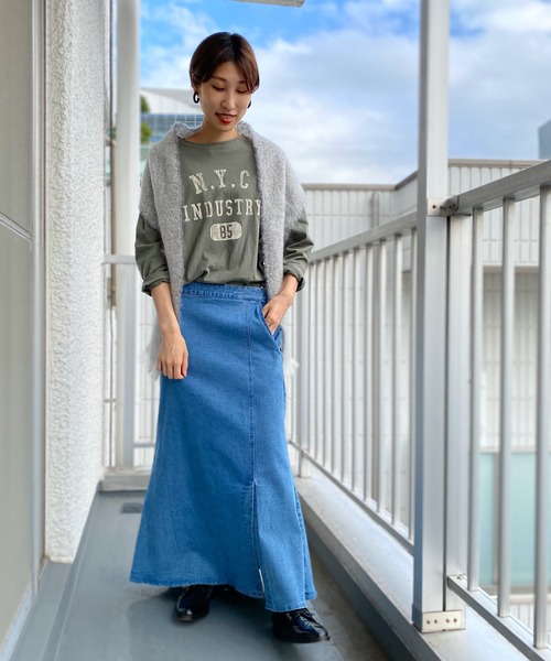 un dix cors（アンディコール）の「お洒落女子必見　マーメイドデニムスカート（デニムスカート・レディース・ネイビー/ブルー・38/36）」の20枚目の写真