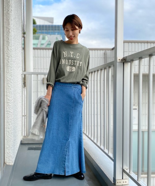 un dix cors（アンディコール）の「お洒落女子必見　マーメイドデニムスカート（デニムスカート・レディース・ネイビー/ブルー・38/36）」の21枚目の写真