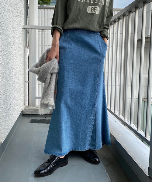 un dix cors（アンディコール）の「お洒落女子必見　マーメイドデニムスカート（デニムスカート・レディース・ネイビー/ブルー・38/36）」の16枚目の写真