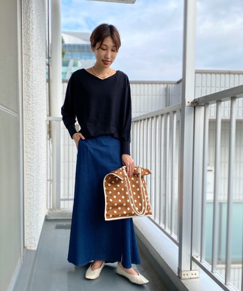 un dix cors（アンディコール）の「お洒落女子必見　マーメイドデニムスカート（デニムスカート・レディース・ネイビー/ブルー・38/36）」の6枚目の写真