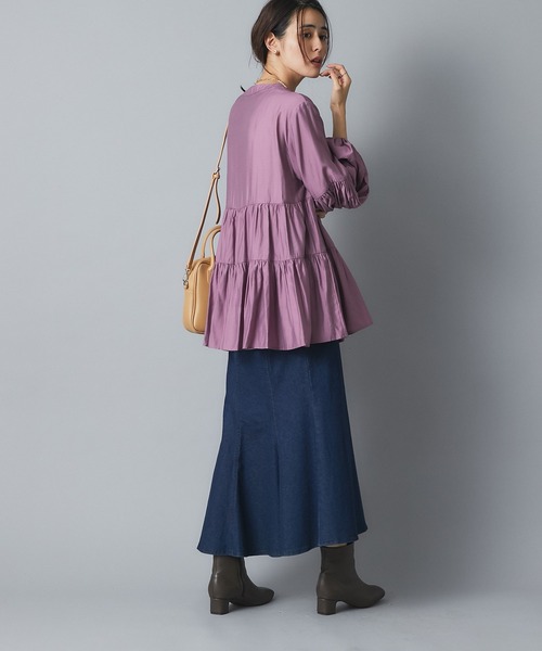 un dix cors（アンディコール）の「お洒落女子必見　マーメイドデニムスカート（デニムスカート・レディース・ネイビー/ブルー・38/36）」の14枚目の写真