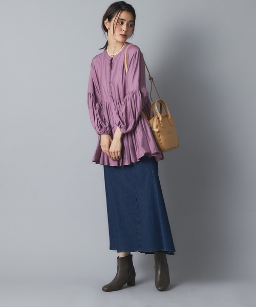 un dix cors（アンディコール）の「お洒落女子必見　マーメイドデニムスカート（デニムスカート・レディース・ネイビー/ブルー・38/36）」の15枚目の写真