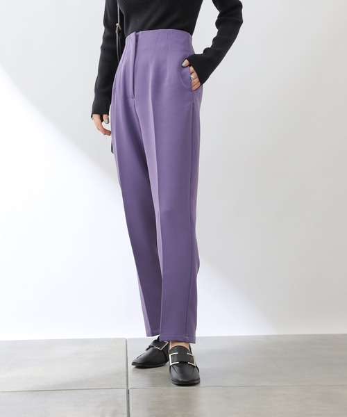 COLONY 2139（コロニートゥーワンスリーナイン）の「ストレッチイージーケアパンツ(テーパード)（その他パンツ・レディース・ブラック/グリーン/ブルー/パープル/チャコールグレー・SMALL/MEDIUM/LARGE）」の5枚目の写真