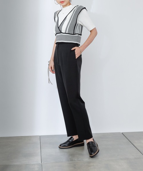 COLONY 2139（コロニートゥーワンスリーナイン）の「ストレッチイージーケアパンツ(テーパード)（その他パンツ・レディース・ブラック/グリーン/ブルー/パープル/チャコールグレー・SMALL/MEDIUM/LARGE）」の11枚目の写真