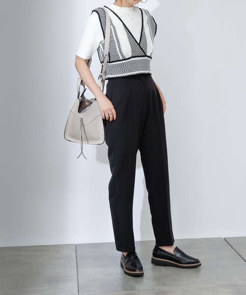 COLONY 2139（コロニートゥーワンスリーナイン）の「ストレッチイージーケアパンツ(テーパード)（その他パンツ・レディース・ブラック/グリーン/ブルー/パープル/チャコールグレー・SMALL/MEDIUM/LARGE）」の12枚目の写真