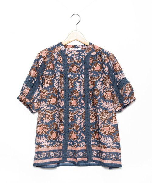 AS KNOW AS PINKY（アズノゥアズピンキー）の「インドへ渡ってシャツブラウス（シャツ/ブラウス・レディース・グリーン系/ネイビー系/ピンク系・FREE）」の21枚目の写真