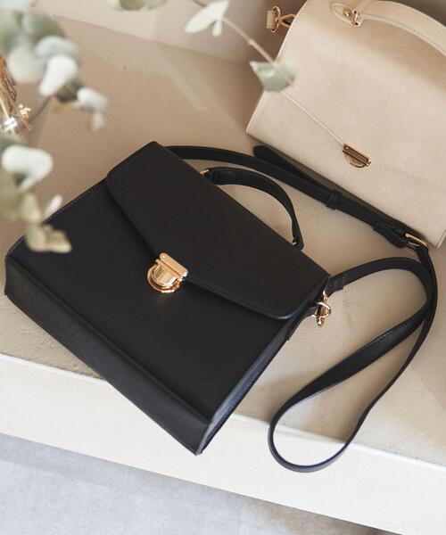 coen（コーエン）の「【WEB限定】2WAYショルダーバッグ（ショルダーバッグ・レディース・オフホワイト/ブラック・FREE）」の2枚目の写真