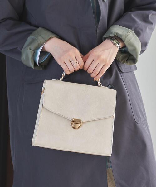 coen（コーエン）の「【WEB限定】2WAYショルダーバッグ（ショルダーバッグ・レディース・オフホワイト/ブラック・FREE）」の4枚目の写真