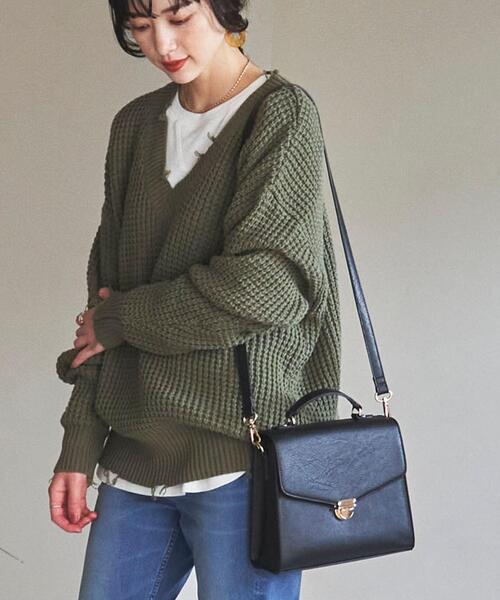 coen（コーエン）の「【WEB限定】2WAYショルダーバッグ（ショルダーバッグ・レディース・オフホワイト/ブラック・FREE）」の6枚目の写真