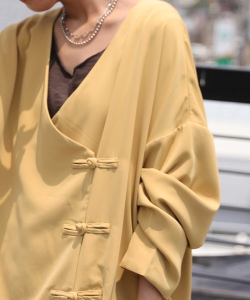 antiqua（アンティカ）の「上質な気品。チャイナジャケット（ノーカラージャケット・レディース・ブラック/イエロー/ホワイト系その他・FREE）」の16枚目の写真