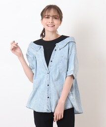 Cutie Blonde | 【S-L】フェイクレイヤードブラウス(Tシャツ/カットソー)