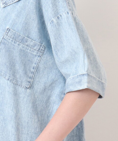 Cutie Blonde(キューティーブロンド)の「◆【S-L】フェイクレイヤードブラウス(Tシャツ/カットソー・レディース・ライトブルー/サックスブルー/ブルー・01/02/03)」の10枚目の写真