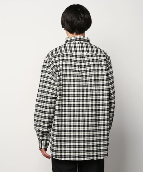 Lafayette（ラファイエット）の「LFYT ラファイエット [Lafayette] - ロゴ ビックシルエット プレイド チェック 長袖 シャツ[L LOGO BIG SILHOUETTE PLAID SHIRT]（シャツ/ブラウス・メンズ・ホワイト/レッド/グリーン・L/M）」の21枚目の写真
