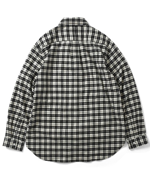 Lafayette（ラファイエット）の「LFYT ラファイエット [Lafayette] - ロゴ ビックシルエット プレイド チェック 長袖 シャツ[L LOGO BIG SILHOUETTE PLAID SHIRT]（シャツ/ブラウス・メンズ・ホワイト/レッド/グリーン・L/M）」の8枚目の写真