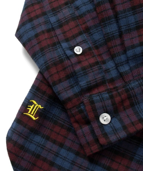 Lafayette（ラファイエット）の「LFYT ラファイエット [Lafayette] - ロゴ ビックシルエット プレイド チェック 長袖 シャツ[L LOGO BIG SILHOUETTE PLAID SHIRT]（シャツ/ブラウス・メンズ・ホワイト/レッド/グリーン・L/M）」の11枚目の写真