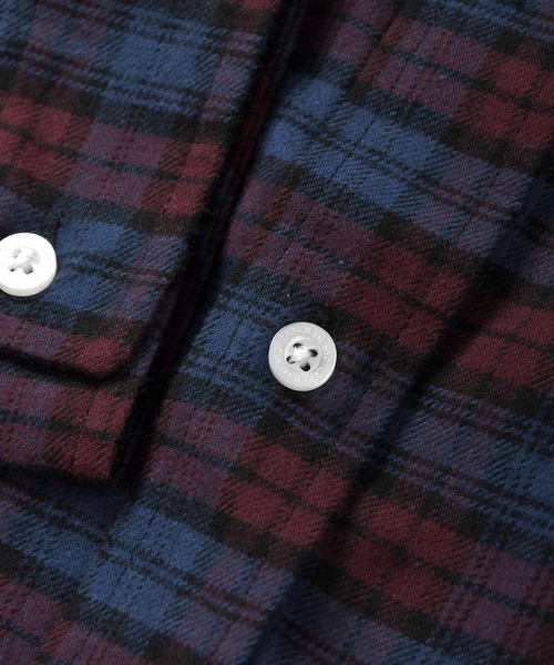 Lafayette（ラファイエット）の「LFYT ラファイエット [Lafayette] - ロゴ ビックシルエット プレイド チェック 長袖 シャツ[L LOGO BIG SILHOUETTE PLAID SHIRT]（シャツ/ブラウス・メンズ・ホワイト/レッド/グリーン・L/M）」の12枚目の写真