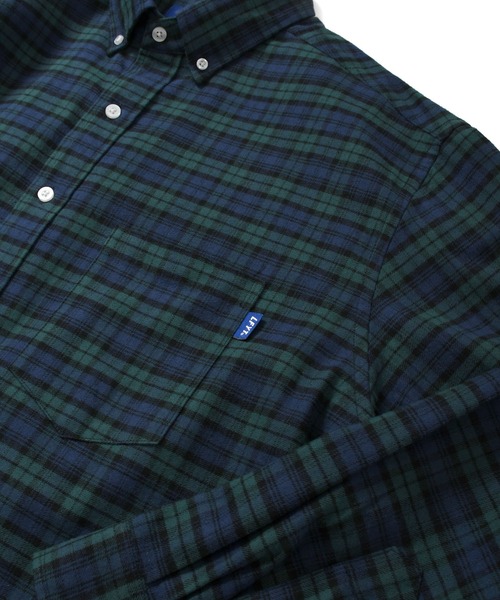 Lafayette（ラファイエット）の「LFYT ラファイエット [Lafayette] - ロゴ ビックシルエット プレイド チェック 長袖 シャツ[L LOGO BIG SILHOUETTE PLAID SHIRT]（シャツ/ブラウス・メンズ・ホワイト/レッド/グリーン・L/M）」の15枚目の写真