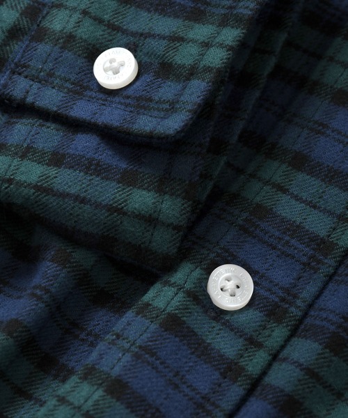 Lafayette（ラファイエット）の「LFYT ラファイエット [Lafayette] - ロゴ ビックシルエット プレイド チェック 長袖 シャツ[L LOGO BIG SILHOUETTE PLAID SHIRT]（シャツ/ブラウス・メンズ・ホワイト/レッド/グリーン・L/M）」の17枚目の写真