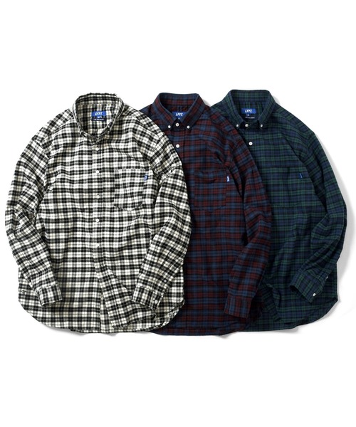 Lafayette（ラファイエット）の「LFYT ラファイエット [Lafayette] - ロゴ ビックシルエット プレイド チェック 長袖 シャツ[L LOGO BIG SILHOUETTE PLAID SHIRT]（シャツ/ブラウス・メンズ・ホワイト/レッド/グリーン・L/M）」の19枚目の写真