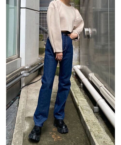 EMODA（エモダ）の「タックスリーブソリッドトップ（Tシャツ/カットソー・レディース・ブラック/ベージュ/カーキ・FREE）」の11枚目の写真