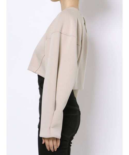 EMODA（エモダ）の「タックスリーブソリッドトップ（Tシャツ/カットソー・レディース・ブラック/ベージュ/カーキ・FREE）」の10枚目の写真