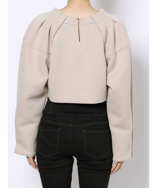 EMODA（エモダ）の「タックスリーブソリッドトップ（Tシャツ/カットソー・レディース・ブラック/ベージュ/カーキ・FREE）」の13枚目の写真