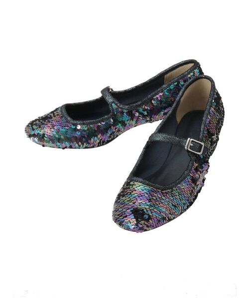 merry jenny（メリージェニー）の「スパンコールワンストラップシューズ（パンプス・レディース・ブラック/ベージュ/その他1・MEDIUM/LARGE）」の6枚目の写真